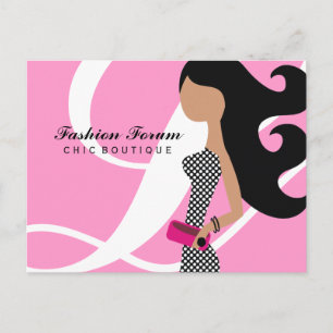 311-High Fashionista Posh Pink zweifellos Postkarte