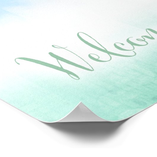 311 Hot Air Ballon Begrüßungszeichen Poster (Ecke)