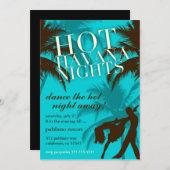 311 Hot Havanna Nights Aqua Brown Einladung (Vorne/Hinten)