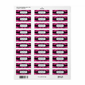311 Icing auf dem Cake Hot Pink Address Label (Vorne)