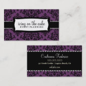311-Icing auf dem Kuchen lila Visitenkarte (Vorne/Hinten)