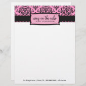 311-Icing auf dem Kuchen Pink Licorice Letterhead Briefkopf (Vorne/Hinten)