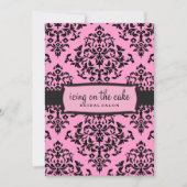 311-Icing auf dem Kuchen rosa Licorice Einladung (Vorderseite)