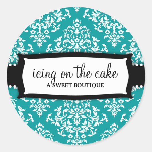 311 Icing on the Cake Aquamarin Runder Aufkleber (Vorderseite)