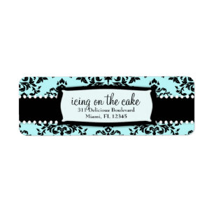 311 Icing on the Cake Etwas Blue Address Label