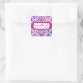 311 Icing on the Cake Pink & Lavender 2 Quadratischer Aufkleber (Tasche)