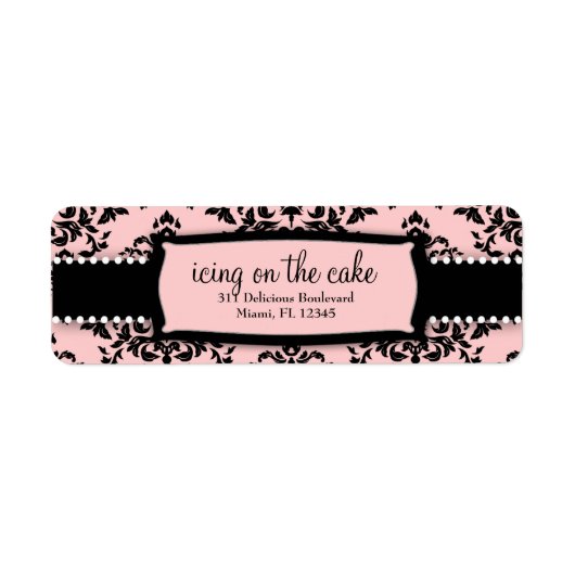 311 Icing on the Cake Sweet Pink Address Label (Vorne)