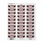 311 Icing on the Cake Sweet Pink Address Label (Vorne)