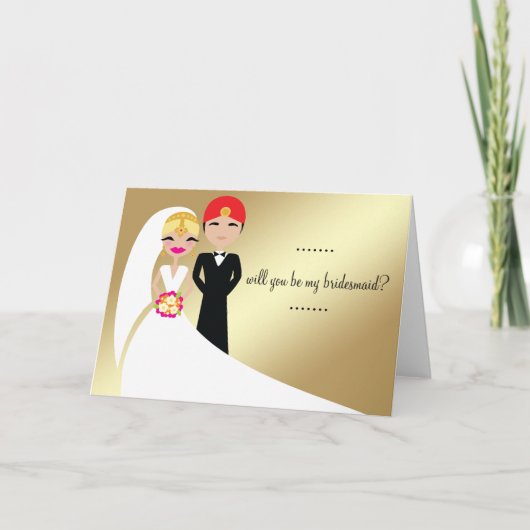 311 Indianerbraut in der Blonde Einladung (Vorderseite)