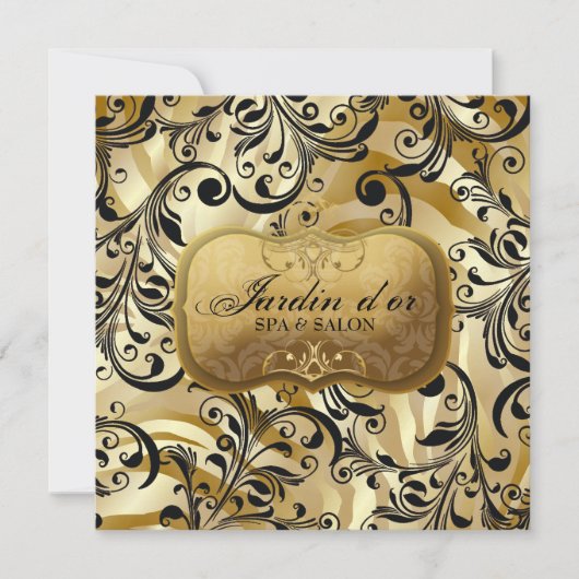 311-Jardin d'or mit Zebra Geschenkgutschein (Vorderseite)