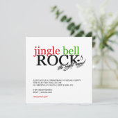 311 Jingle Bell Felsen die Nacht weg Einladung (Stehend Vorderseite)