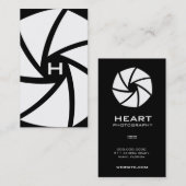 311-KAMERA-BEREIT | SCHWARZ UND WEISS VISITENKARTE (Vorne/Hinten)