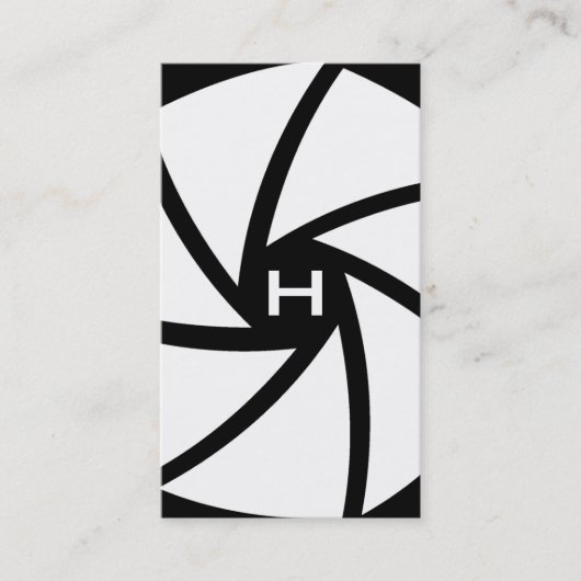 311-KAMERA-BEREIT | SCHWARZ UND WEISS VISITENKARTE (Vorderseite)