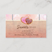 311 Kekse Bäckerei Niedlich Damaskus Peach Visitenkarte (Rückseite)