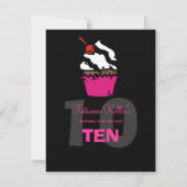 311-Kickin Cupcake Einladung (Vorderseite)