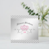 311-Königin für einen Tag | 16 . GEBURTSTAG Einladung (Stehend Vorderseite)