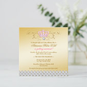 311-Königin für einen Tag| Gold Einladung (Stehend Vorderseite)