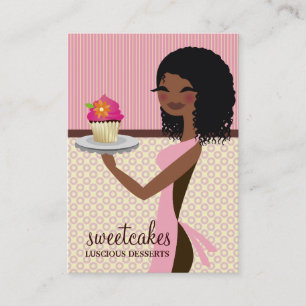 311 Kuchen-Süsse-afrikanisches amerikanisches Ros Visitenkarte