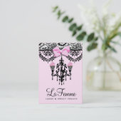 311 La Femme Kuchen rosa Deux Visitenkarte (Stehend Vorderseite)