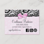 311 La Femme Kuchen rosa Deux Visitenkarte (Rückseite)