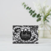 311-Lace de Luxe Circque D Zebra Visitenkarte (Stehend Vorderseite)