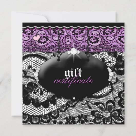 311-Lace De Luxe - Geschenkgutschein Violet (Vorderseite)