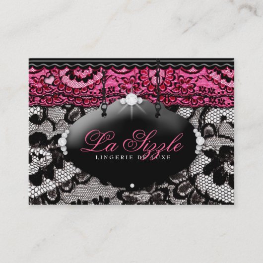 311 Lace de Luxe Pink Visitenkarte (Vorderseite)