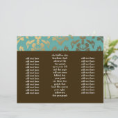 311 Ladonna Damask Aqua Topaz Broschüre (Stehend Vorderseite)