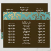 311 Ladonna Damask Aqua Topaz Broschüre (Vorne/Hinten)