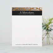 311 Ladonna Damask Bronze Briefbogen (Stehend Vorderseite)