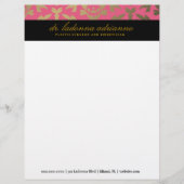 311 Ladonna Damast-Rosa Briefbogen (Vorderseite)