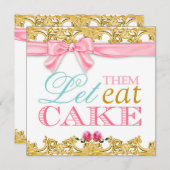 311 Lasse sie zum Essen Cake Einladung (Vorne/Hinten)