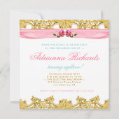 311 Lasse sie zum Essen Cake Einladung (Rückseite)