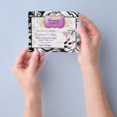 311-Lavish Lila Plate Kosmetisches Party Flyer (Gruppe)