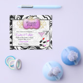 311-Lavish Lila Plate Kosmetisches Party Flyer (Einzeln)