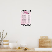 311 Lavish Pink Kisses Sassy Süßigkeiten Poster (Küche)
