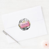 311-Lavish Pink Plate Black| Stickers (Umschlag)