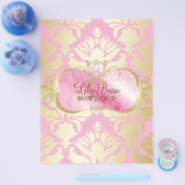 311 Lavish Pink Platter Golden Damask Flyer (Einzeln)