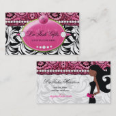 311-Lavish rosa Delish mit Fashionista Visitenkarte (Vorne/Hinten)