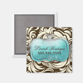 311 Lavish Topaz Brown & Cream Magnet (Vorderseite/Rückseite)