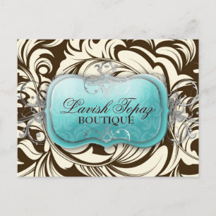 311 Lavish Topaz Brown Cream Postkarte