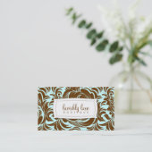 311-Lavishly Lainey Brown u. blaue Visitenkarte (Stehend Vorderseite)