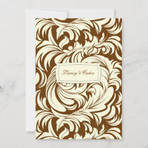 311-Lavishly Lainey Cream & Brown Einladung