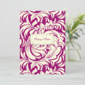 311-Lavishly Lainey Fuschia Einladung (Stehend Vorderseite)