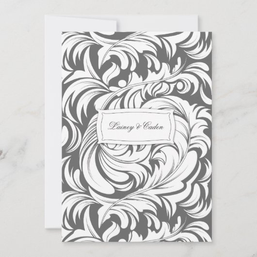 311-Lavishly Lainey Gray Einladung (Vorderseite)