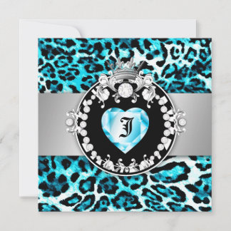 311 Leopard-Tique Kiss Queen of Hearts Sweet16 Einladung