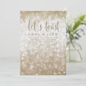 311 Let's Toast Party Einladung (Stehend Vorderseite)
