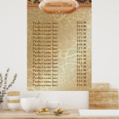 311 Leuchtender Leopard Poster (Küche)