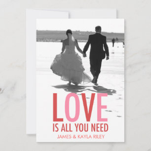 311 Liebe ist alles, was Sie brauchen Neugeborenes Feiertagskarte