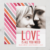 311 Liebe ist Alles, was Sie Valentin Save the Dat Date (Vorne/Hinten)